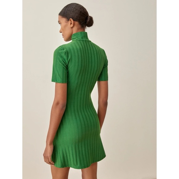 Reformation Green Mini Dress - Picture 3 of 8